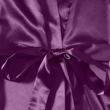 Moterų Nauja Seksuali Sleepwear Gėlių Nėrinių Apdaila Šilko Satino Cami Pajama Set-Top Ir Ziajać Su Chalatas, naktiniai drabužiai Komfortą Homewear 4pcs/Set
