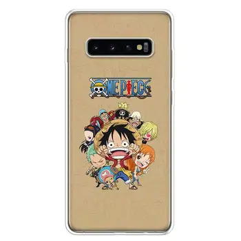One Piece Anime 1 Telefono dėklas Samsung Galaxy S20 Ultra Plus S6 S7 S8 S9 S10 NOTE8 NOTE9 NOTE10 J4 J6 Plius Krašto Lite Karšto Fashi