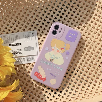 Graži diena Cute Girl saldus saldainiai telefono dėklas skirtas iphone 7 8 plus se 2020 x xs max xr apima, 
