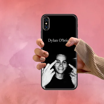 Dylanas OBrien Teen Wolf Telefono Padengti Korpuso iphone 5 5s se 2 6 6s 7 8 12 mini plus X XS XR 11 PRO MAX black tpu coque