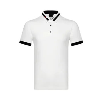 Custom trumpomis rankovėmis vyrams 100 mikropluošto poliesteris golfo quick dry polo marškinėliai