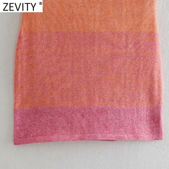 Zevity Naujas 2021 Moterų Šventė Vėjo Seksualus Backless Mezgimo Mini Suknelė Ponios Nėriniai Apynasrio Suknelės Vasaros Paplūdimio Vestidos DS8574