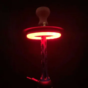 Mados Arabija Kaljanas 6 Colių LED Žiedo Lempos Shisha Spalvinga Šviesos Kolegijos Rūkyti Narguile Reikmenys Baras KTV Šalys