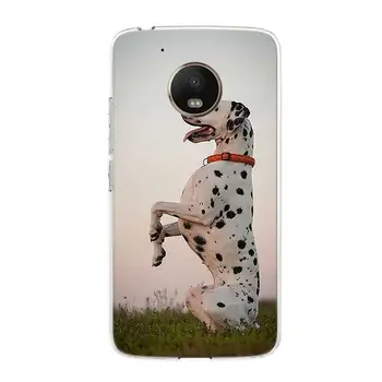 Dalmatijos šuniukai, Šunų Minkšta Silikonai Atveju, Motorola Moto G7 G8 Galia G5 G6 G5S E4 E5 Plius G4 Atkurti TPU Dangtis