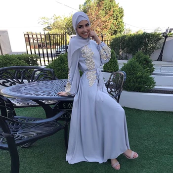 Dubajus Turkijos Musulmonų Hijab Caftan Dress Europos Islamas Drabužių Afrikos Suknelės Moterims Vestidos Kataras