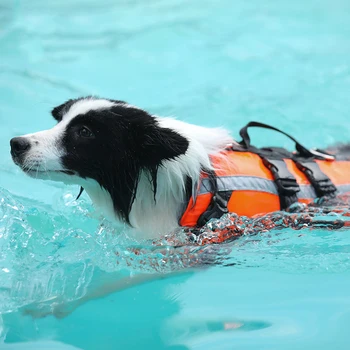 Šuo gelbėjimosi Liemenė Vasaros vientisos Spalvos Pet gelbėjimosi Liemenė Šuniui Saugos Drabužiai Šunims, maudymosi Kostiumėliai, Augintiniai Saugos Plaukimo Kostiumas S-XL