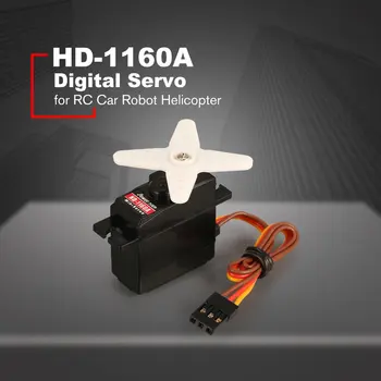 Galia, HD, HD-1160A 3kg Vairo Sukimo momentas Skaitmeninis Plastikinių Įrankių Mini Servo RC Buggy Automobilių Robotas Sraigtasparnis Drone Atsarginės Dalys