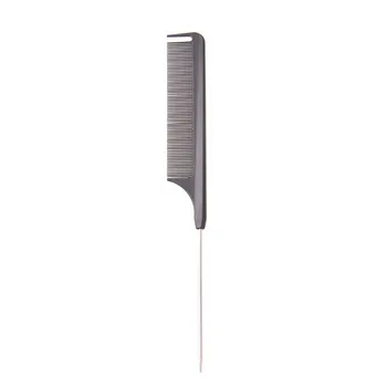 1PC Juoda smulkiais dantimis Metalo Pin Anti-static, Plaukų Stilius Rat Tail Šukos Kirpyklos Plaukų Formavimo Priemonė Grožio Naujas
