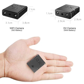 Gali Naktinio Matymo Mažas Fotoaparatas HD Kamera XD Linijos Vaizdo Juosta IR-CUT Funkcija