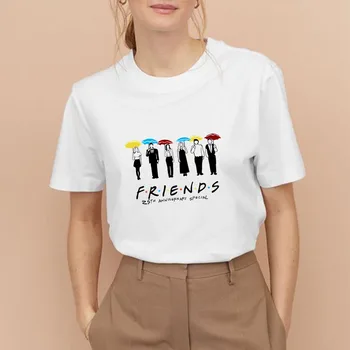 Naujų Draugų TV Šou Marškinėliai JOEY neatskleis MAISTO Padėkos t-shirt moteris Harajuku Ulzzang mados Viršūnes