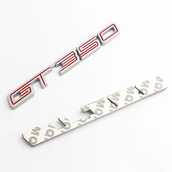 2 Vnt 3D Automobilių Lipdukai Metalo GT350 GT 350 logotipą, automobilių stilius Ženklelis Emblema Uodega Decal Ford 15-16 Mustang Shelby Automobilių Reikmenys