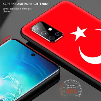Case For Samsung Galaxy A51 A71 A21s A31 M31 A41 A12 M51 A02s A11 M30s A91 M21 Telefono Dangtelį Minkštas Funda Vėliava, Turkija Shell 