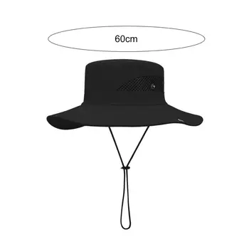 Atsparus vandeniui Vyrų Skrybėlę Didelis Skrybėlę Kraštų 360 Laipsnių Spalvinimas Daugiafunkcinis Kvėpuojantis UV-įrodymas, Kibiras Kempingas Sporto Skrybėlę Kasdieniame Gyvenime