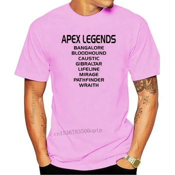 Apex Legendų, Simbolių Vardai Atspausdintas T-Shirt Žaidimų