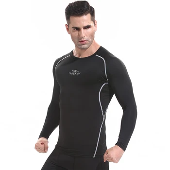 X2198-fitneso Treniruotės vyrams trumpomis rankovėmis marškinėliai vyrams šilumos raumenų kultūrizmo dėvėti suspaudimo Elastinga Slim naudotis drabužiai