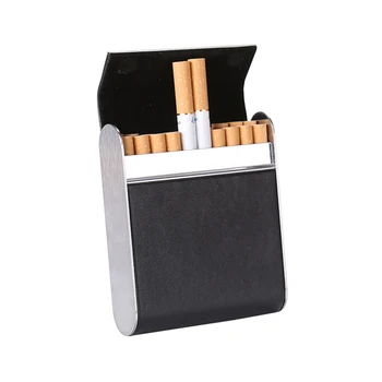 Mados Moteris Nerūdijančio Plieno Cigarečių Atveju Langelį Verslo Cigarečių Dėklas Rūkymo Reikmenys
