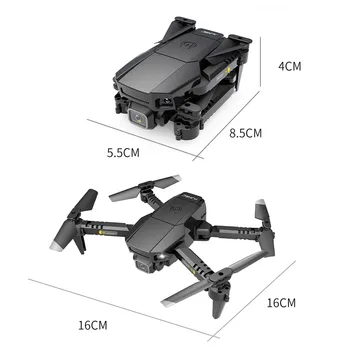 Drone 4k Gps Profissional Hj78 Drone 4k Hd Vieną Kamera, Wifi Fpv Smart Selfie Rc Uav Sulankstomas Quadcopter Квадрокоптер С Камерой