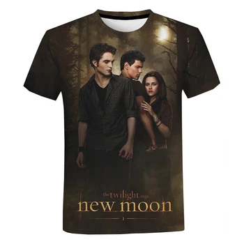 2021 Naują Atvykimo Twilight Saga 3D Print T-marškinėliai Vyrams, Moterims Vasaros Mados marškinėliai Atsitiktinis trumpomis Rankovėmis, Harajuku Marškinėliai Topai