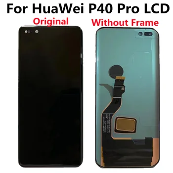 Originalus AMOLED LCD Ekrano ir Huawei P40 Pro LCD Jutiklinis Ekranas skaitmeninis keitiklis P40pro be Rėmelio Remontas, Dalys, Defektas Ekranas