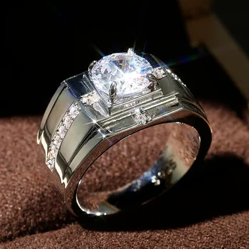 CAOSHI Mados Dizaino Vestuviniai Žiedai Vyrams, Prabangūs Aukštos kokybės Sužadėtuvių Priedai Pareiškimą Papuošalai Blizga Vyrų Piršto-žiedas