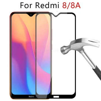 9D Visiškai Padengti Grūdinto Stiklo Xiaomi Redmi 8 8A Screen Protector Filmas apie Redmi 8 8A Premium Apsauginis Stiklas Siomi Redmi8 2VNT