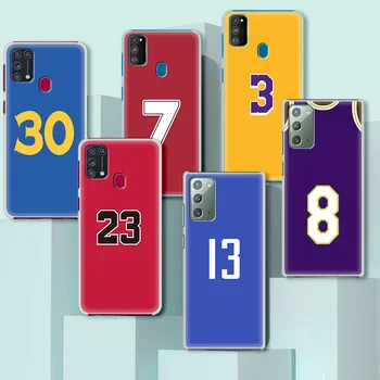 Krepšinio Skaičius 23 Telefono dėklas, Skirtas Samsung Galaxy Note, 20 Ultra 5G 8 9 10 Plius M30s M31s M51 M11 M01 Bamperio Dangtelis Coque Būsto