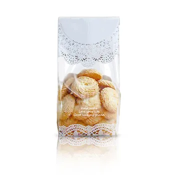 50pcs Savarankiškai Stovėti Turėtojas Sausainių Kepimo Maišelį, Vestuvių Dovana, Saldainiai Cupcake Hand Made 