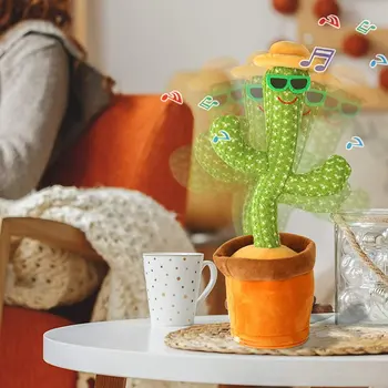 2021 Naujas Išsisukti Šokių Kaktusas Dainuoti Elektroninių Pliušinis Žaislas Apdailos Vaikams Juokinga Ikimokyklinio Ugdymo Žaislai