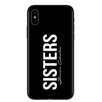 GYKZ Seserys James Charles Case Cover For iPhone XR 11 Pro XS MAX X 7 8 6 6s Plius Paprastu Laišku Juoda Silikono Soft Telefonas Fundas