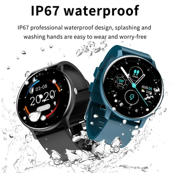 2021 Naujas Smart Watch Vyrai Visiškai Jutiklinį Ekraną Sporto Fitneso Žiūrėti IP67 atsparus Vandeniui Bluetooth 