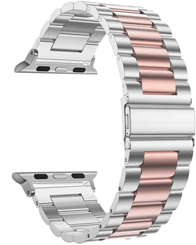 Nerūdijančio Plieno Dirželis Apple Watch Band 42mm 38mm 1/2/3/4 Metalo Watchband Apyrankę, Juostą iWatch Series 5 6 SE 44mm 40mm