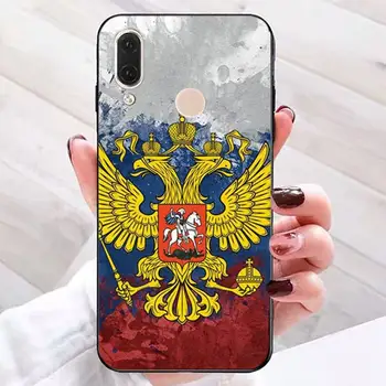 Rusija rusijos Vėliavos Herbas Minkštas Viršelis Telefoną Atveju Redmi 7 8 9 K20 30 Pro Pastaba 8 8t 9 Pro 9s