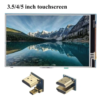 3.5/4/5 Colių Aviečių Pi 4 Touchscreen 480*300 800*480 Rezoliucijos LCD su HDMI suderinamų Rodyti Aviečių Pi 3 B Modelis 4B 3B+