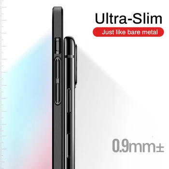 -Ultra Plonas, Matinis vientisos Spalvos Telefono dėklas Skirtas iPhone 11 12 Pro Max XS Max XR X 8 7 Plus atsparus smūgiams Sunku, PC 