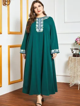 Vestidos arabų Abayas Moterų Musulmonų Ilga Suknelė, Hijab Turkija Abaja Dubajus Kaftan Caftan Suknelės Plius Dydžio Islamo Apranga