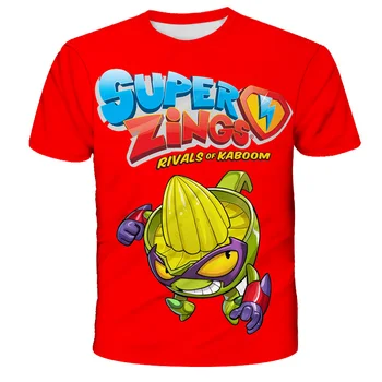 Super Zing 3D Spausdinimo Vaikas Drabužiai Berniukams, Mergaitėms, Stalviršiai, Juokingi marškinėliai 2021 m. Vasaros Drabužių Harajuku Tee Vaikų marškinėliai 4-14Y Camisetas