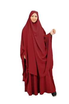 Musulmonų Eid 2 Gabalas Malda Drabužis Suknelė, Hijab Nustatyti Moteris Ilgai Khimar Sijonas Jilbab Abaja Ramadanas Islamo Niqab Musulman Ansambliai