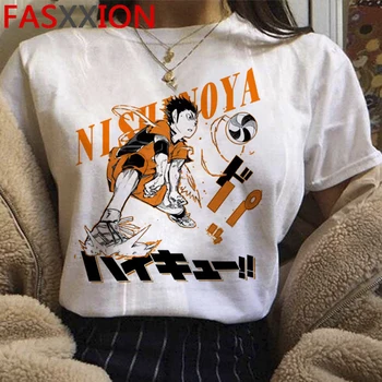 Japonų Anime Oya Oya Oya Haikyuu Marškinėliai Vyrams Vasaros Viršūnes Kuroo Animacinių filmų T-shirt Karasuno Kawaii Fly High Grafikos Tees Vyras