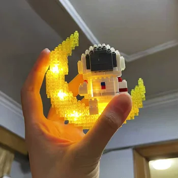 Astronautas Mėnulyje Mielas Paveikslas Mini Diamond Blokai Mažų Plytų 3D Modle Kosmonautas Žaislai Vaikams Dovanos 388pcs