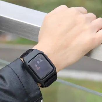 Byloje+diržu, Apple watch band 44mm 40mm iWatch juosta 42mm 38mm Nailono Sporto Kilpa watchband apyrankė 