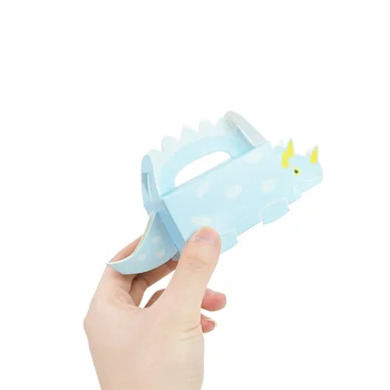 10vnt Mini Mėlyna Žalia Gydyti Popieriaus Dėžės Pakavimui Dino Temą Gimtadienio Baby Shower Prekių Vaikams Už Slapukas Saldainių Dėžutė