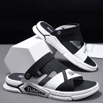 Coslony Vyrai Sandalai odiniai lauko 2021 Naujas Vasaros Paplūdimio Sandalai prabangos dizaineris minkštas Atsitiktinis Vairavimo Mados Outwear Šlepetės