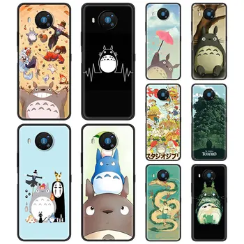 Totoro Ghibli Atkakli Animaciją Telefono dėklas Nokia 1.3 1.4 2.2 2.3 2.4 3.2 3.4 4.2 5.3 5.4 7.2 8.3 5G C3 C2 Tenen Padengti Fundas