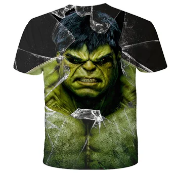 2021 3D Hulk - Milžinišką naujas vasaros marškinėliai atsitiktinis gatvės berniukai, mergaites, vaikai, mada, print T-shirt cool T-shirt