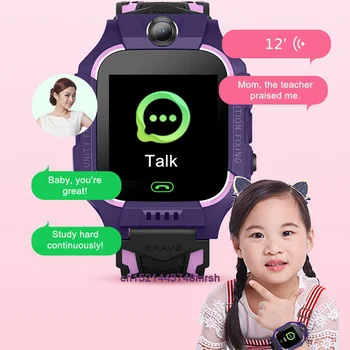 Želė Šukos Q19 Vaikai Smart Žiūrėti LBS Tracker SOS Skambutis Vietą Vaiko Smart Žiūrėti su Kamera Full Touch Screen Smartwatches