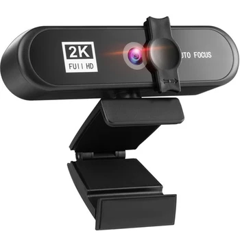 F19E 2K Full 1080P Web Kamera, PC Kompiuteris, Nešiojamas Vaizdo Įrašas Auto Fokusavimo Objektyvas Kamera Su Mikrofonu Privatumo Dangtis