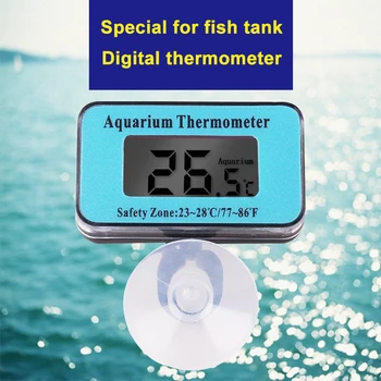 LED Skaitmeninio Akvariumo Termometras Žuvų Bakas Vandens Terariumai Temperatūros siurbtukas TP-Karšto