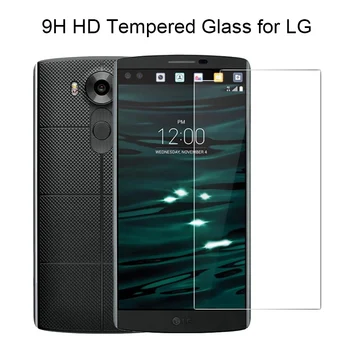 Stiklo LG V10 V20 V30 Plius V40 V50 ThinQ Apsauginis Stiklas LG W10 W30 Pro X 2 Galios Ekranas Telefono Priekyje, Kino HD Aišku