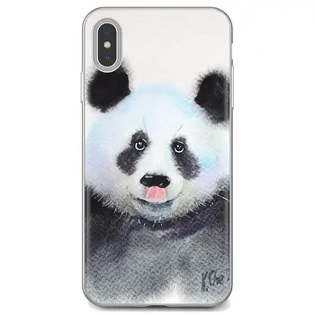 Minkštas Padengti Spalvinga Akvarelė Panda Už 