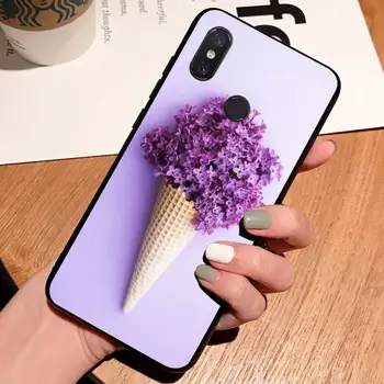Paprasta levandos Violetinės gėlės prabangus dizainas Telefono dėklas shell Xiaomi Redmi pastaba 7 8 9 t k30 max3 9 s 10 pro lite